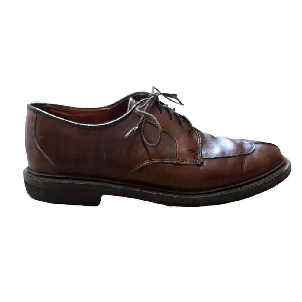 Allen Edmonds Ashton Slip Toe Derby Shoes Men's Sz 6.5 Brown Lace Up Corpcore